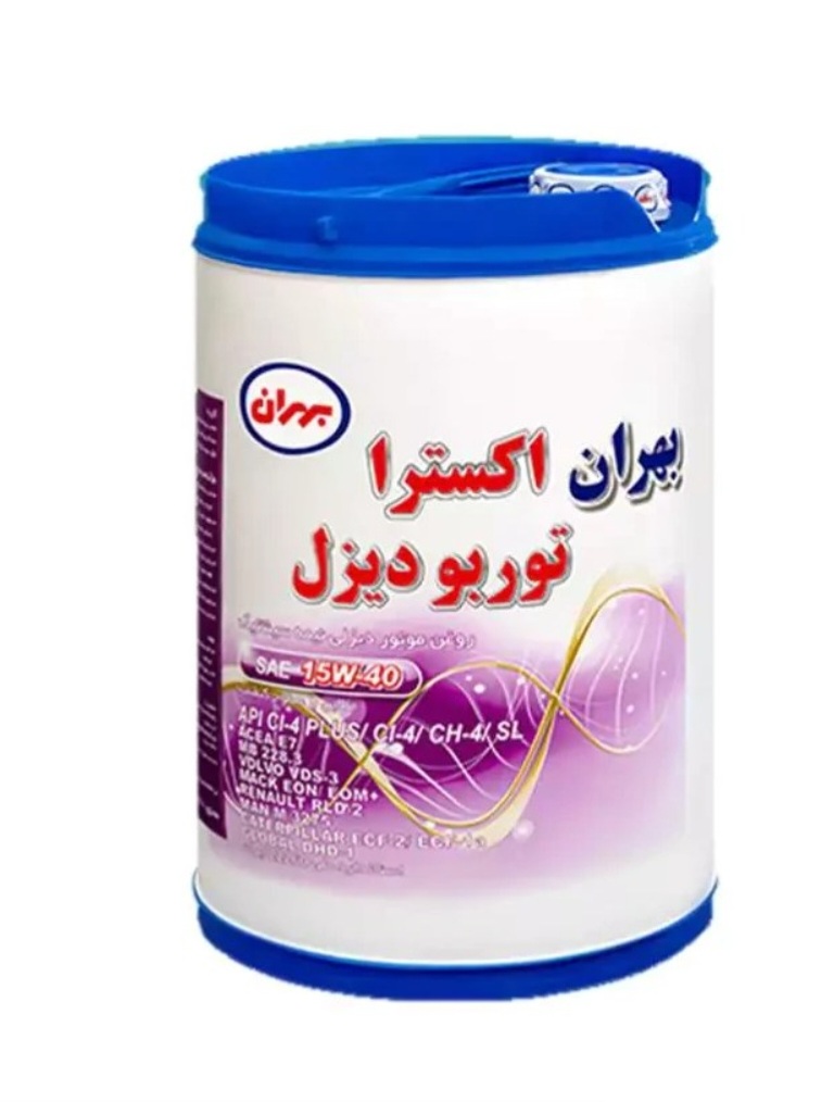 روغن موتور اکسترا توربو دیزل 15w-40 بهران 20 لیتری