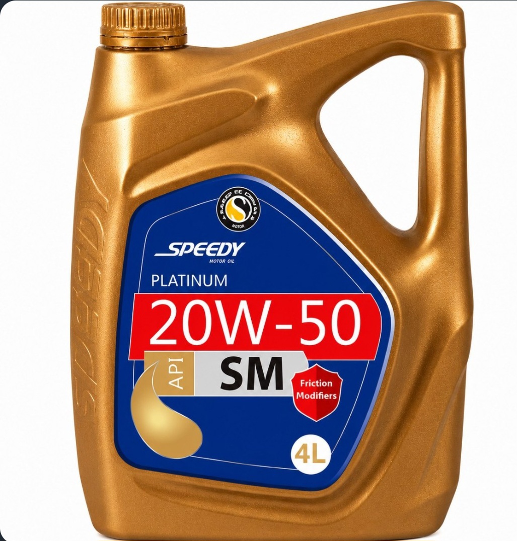 روغن موتور پلاتینیوم 4 لیتری  20W-50 Sm اسپیدی سپاهان
