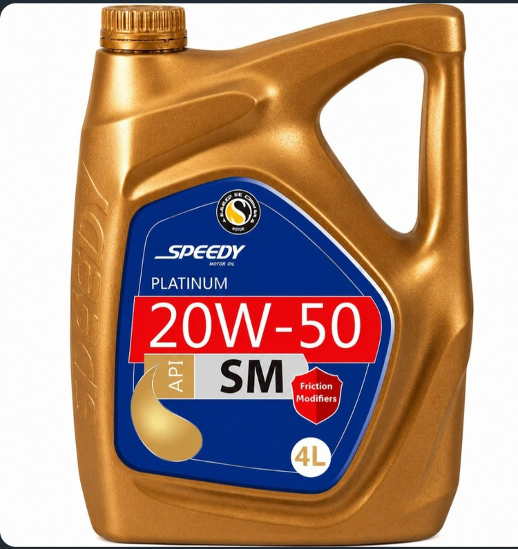 روغن موتور پلاتینیوم 4 لیتری 20W-50 Sm اسپیدی سپاهان